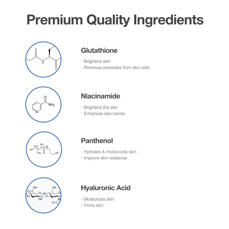 OxygenCeuticals Glutathione ToneUp Kit â€“ Antioxidant Skincare Set with Glutathione and Niacinamide, Ampoule and Cream Duo 2-Piece Set, Made in Korea - Image 4